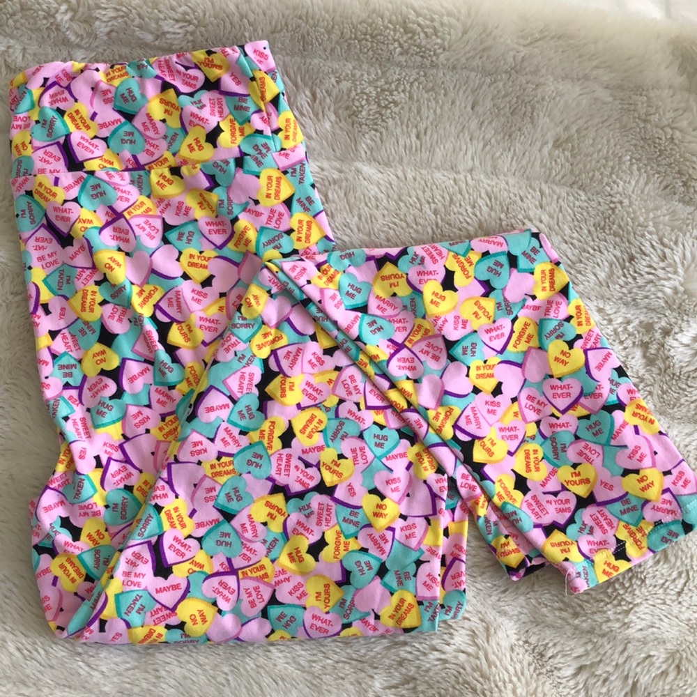 LuLaRoe TC valentines leggings